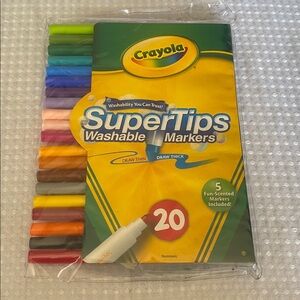 Crayola Super Tips Washable Markers - 20 Color Set